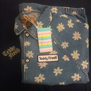 Teddy Fresh flower coach jacket